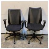 (2) Haworth Rolling Office Chairs