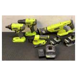 Ryobi 18V 4Pc Combo Kit