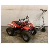 Electric 4-Wheeler And Scooter