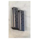 (2)10 Round Magazines 1911 9mm Luger