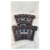 (12) Homemade AR-15 9mm magazines 9mm Luger