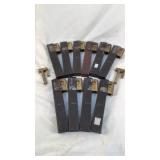 (10) Homemade AR-15 9mm magazines 9mm Luger