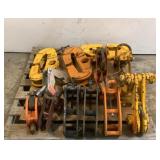 (12) Assorted Beam Clamps And Plate Clamps