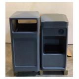 (4) Trash Cans And Wiper Stations