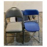 (9) Metal Folding Chairs