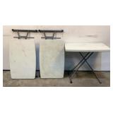 (3) Small Folding Tables