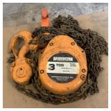 Harrington 3 Ton Chain Hoist