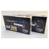(2x the bid) Monarch Steel Case .308 Win Ammo