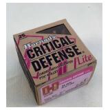 Hornady Critical Defense Lite 38SPL