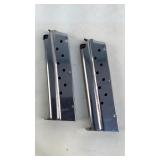 (2x the bid) 9 Round Ruger 1911 Magazines .9mm