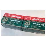 (2x the bid) Barnaul Steel Case 7.62x54R Ammo