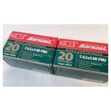 (2x the bid) Barnaul Steel Case 7.62x54R Ammo