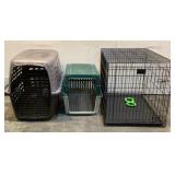 (3) Dog Kennels