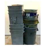 (Approx 43) Assorted Trash Cans