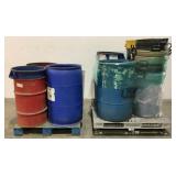 (Approx 28) Assorted Trash Cans