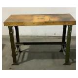 Hallowell Butcher Block Top Work Table