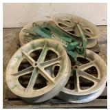 (4) Greenlee Cable Pulling Sheaves
