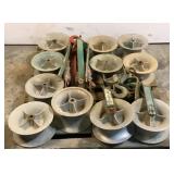 (11) Assorted Cable Sheaves And Parts