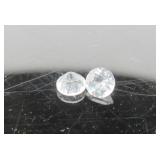 (2) White Topaz Gemstones
