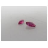 (2) Rhodolite Garnet Gemstones