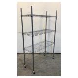 Seville Classic Rolling Metal Wire Shelving Unit