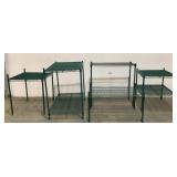 (5) Assorted Metal Wire Shelving Units