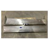 (2) Stainless Steel Hanging Shelves