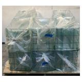 (Approx 154) 10" Clear Square Plates