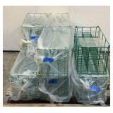 (Approx 125) 8" Clear Square Plates