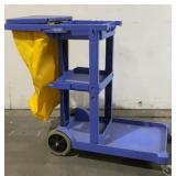 Global Rolling Janitor Cart w/ Bag