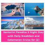 Santorini Paradise 5 Night Stay & Catamaran Cruise
