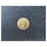 1913 Indian Head $2.50 Gold Quarter-