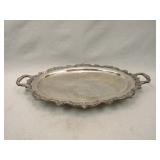 X-Large Antique Towle Silverplate Serving Tray-