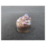 Titanium on Amethyst Geode-