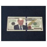 $1000 24K Gold Foil Trump Novelty Dollar-