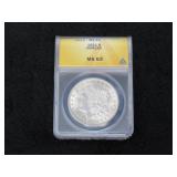 1921 Morgan Silver Dollar ANACS MS63-