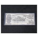 1863 Louisiana $5-