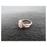 Round Brilliant 1.50ct White Topaz Infinity Ring-