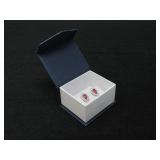 Oval 4.00ct Ruby Designer Earring-