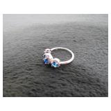 Past-Present-Future 2.50ct Sapphire Dinner Ring-