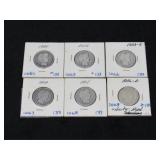 (qty - 6) Barber Quarters-