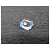Cushion Checker Natural Blue Topaz Gemstone-