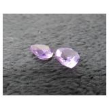 Amethyst Matched Pair Gemstones-