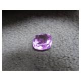 Amethyst Cushion Cut Gemstone-