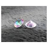 (qty - 2) Mystic Topaz Gem Stones-