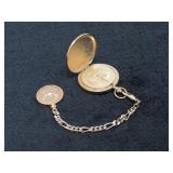 Colibri Goldtone US Pocket Watch-