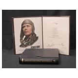 American Stamp Album and Charles Lindbergh Stamps-