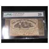 1864 State of Georgia Midgeville Currency-