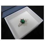Oval 2.00 ct Emerald Solitaire Ring-