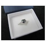 Mystic Topaz Heart Solitaire Ring-